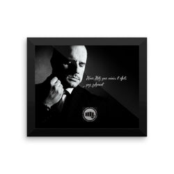UW THE BOSS Framed poster